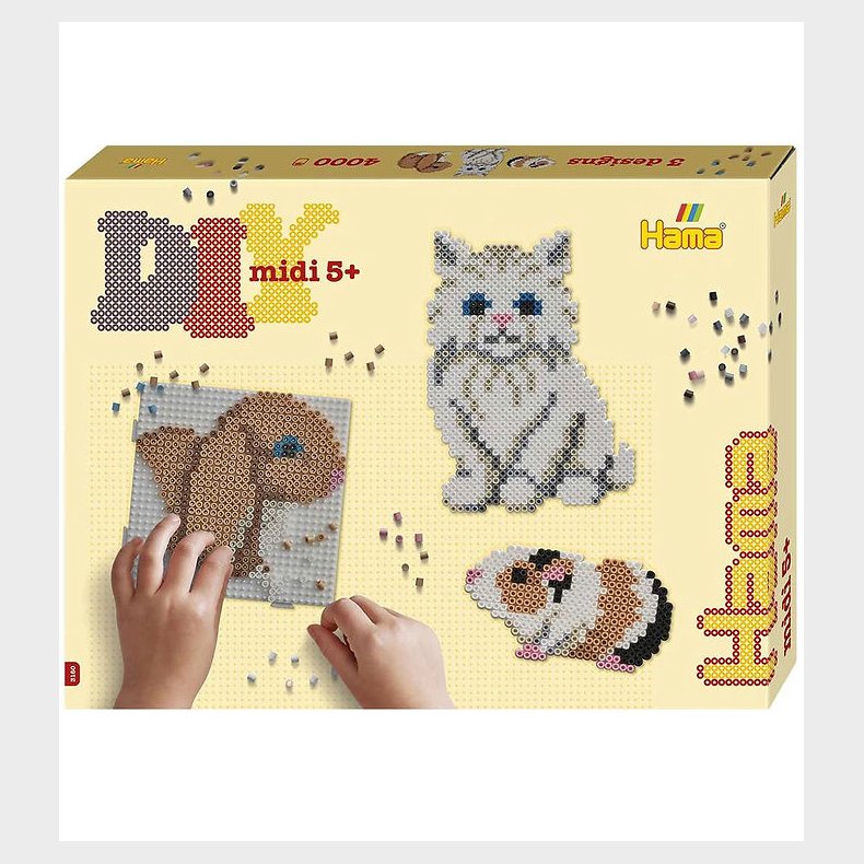 Hama Midi Gave�ske - 4000 stk. - K�ledyr