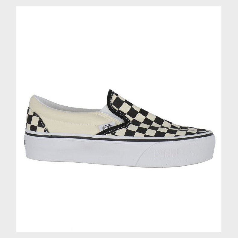 Vans Sko - Classic Slip-On - Checkerboard - Sort/Off White