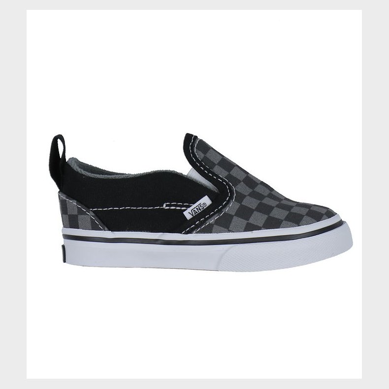 Vans Sko - Slip-On V Checkerboard - Sort/Gr