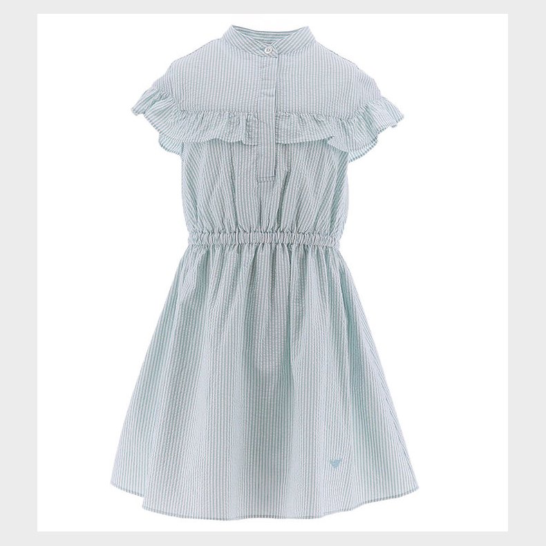 Emporio Armani Kjole - Lysebl/Hvidstribet