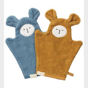 Fabelab Badehandske - 2-pak - Bjrn - Blue Spruce Mix