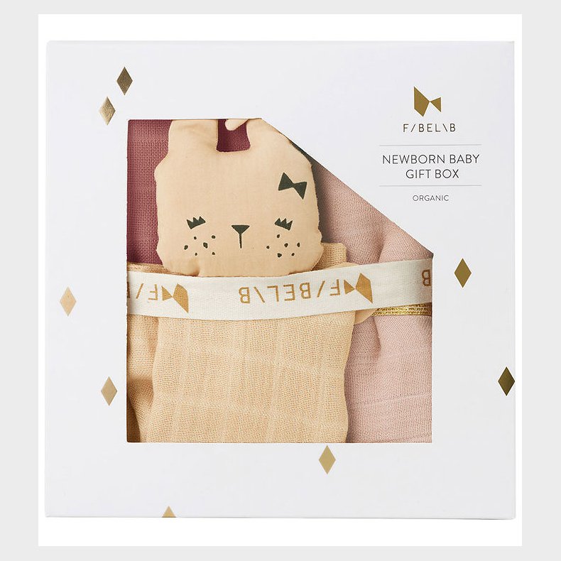 Fabelab Baby Gaveske - Babysvb/Stofble/Nusseklud - Dusty Rose