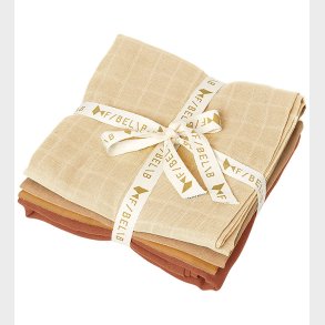 Fabelab Stofbleer - 4-Pak - 60x60 cm - Ochre Mix