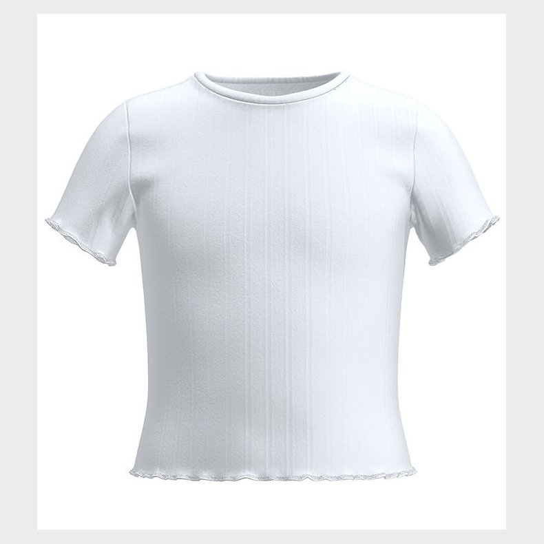 Name It T-Shirt - Crop Top - NkfNoralina - Bright White