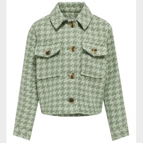 Kids Only Jakke - KogKimmie - Hedge Green Checks Frosty Green