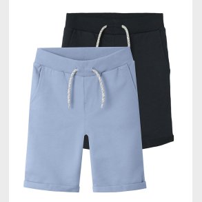 Name It Sweatshorts - NkmVermo - 2-pak - Chambray Blue