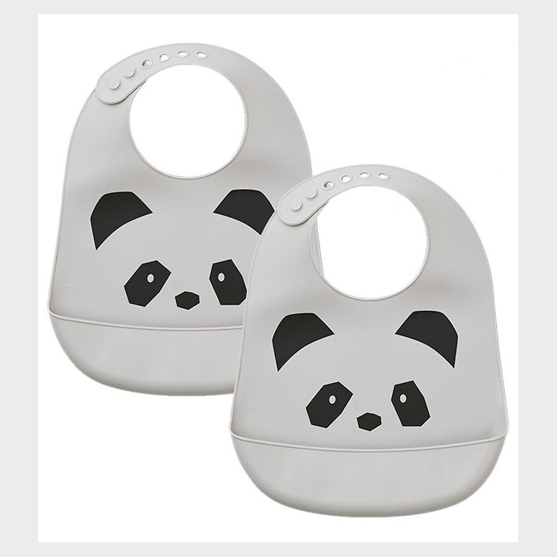 Liewood Hagesmkke - Silikone - 2-pak - Tilda - Panda Dumbo Grey