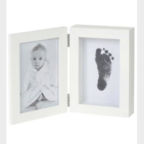 BAMBAM Billedramme m. Fod-/Hndaftryk - Hvid