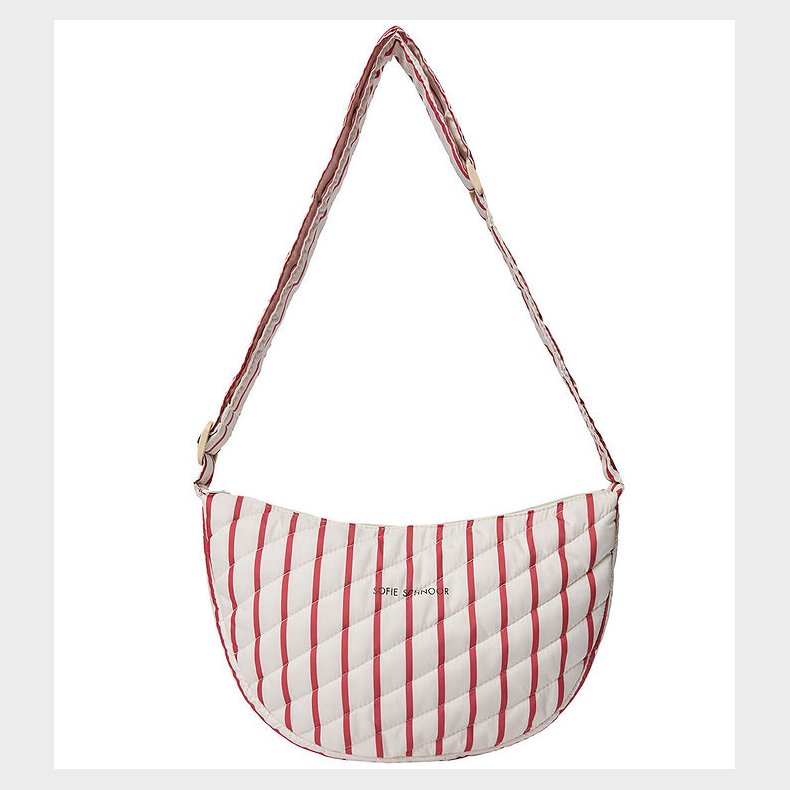 Sofie Schnoor Skuldertaske - Off White/Berry Striped