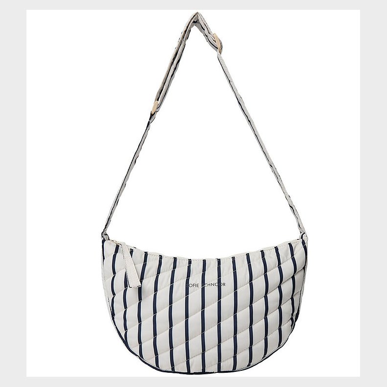 Sofie Schnoor Skuldertaske - Off White/Navy Striped
