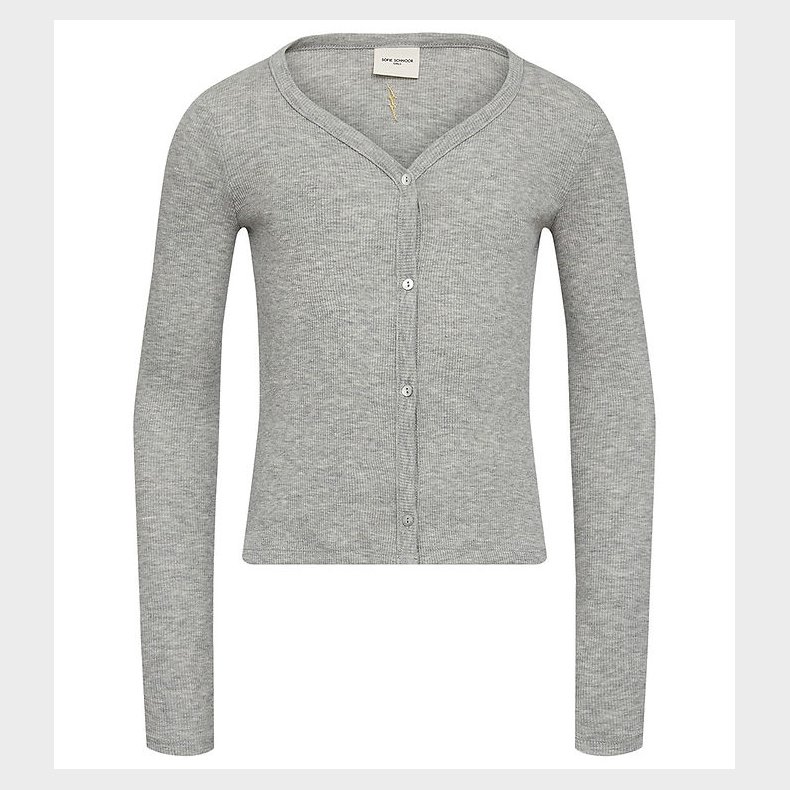 Sofie Schnoor Cardigan - Rib - Grey Melange