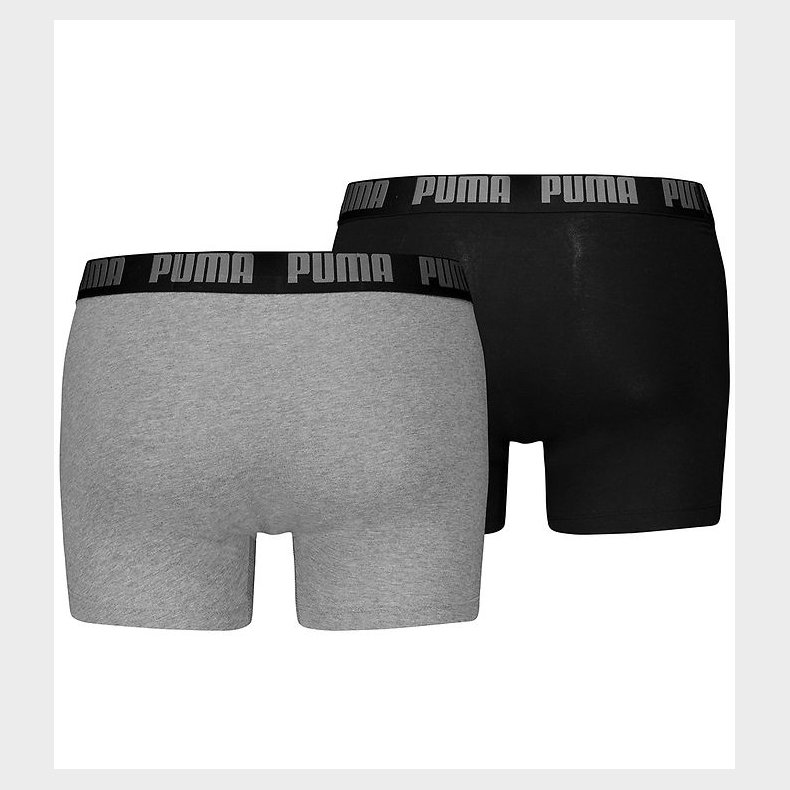 Puma Boxershorts - 2-pak - Grey Melange/Black