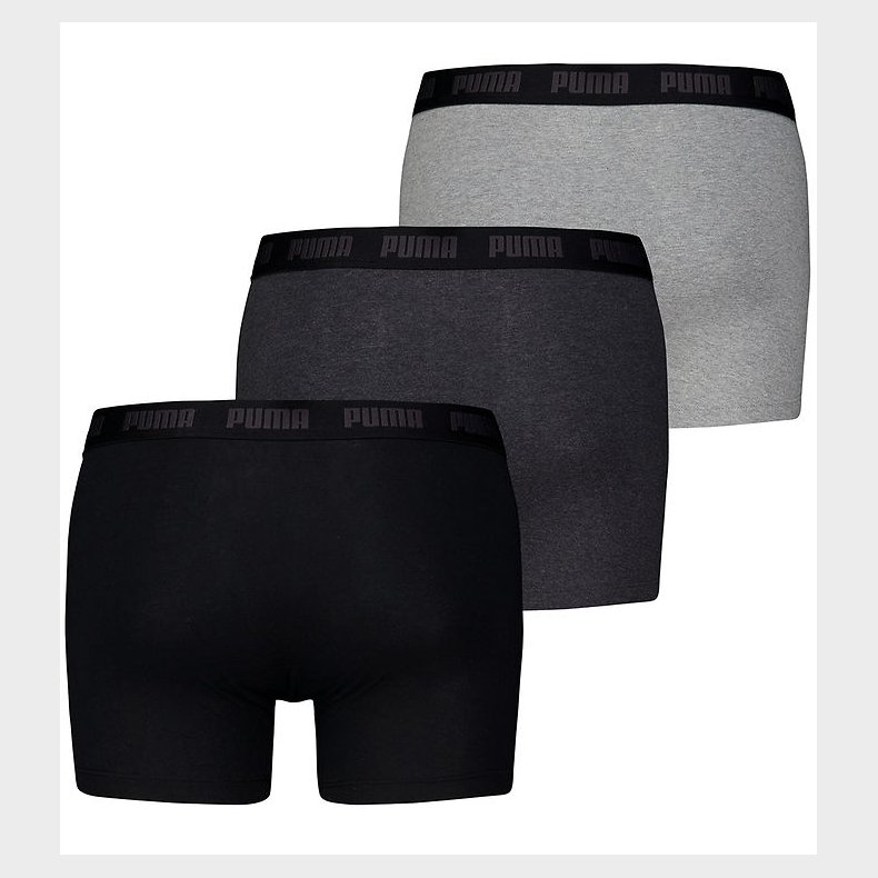 Puma Boxershorts - 3-pak - Black/Grey