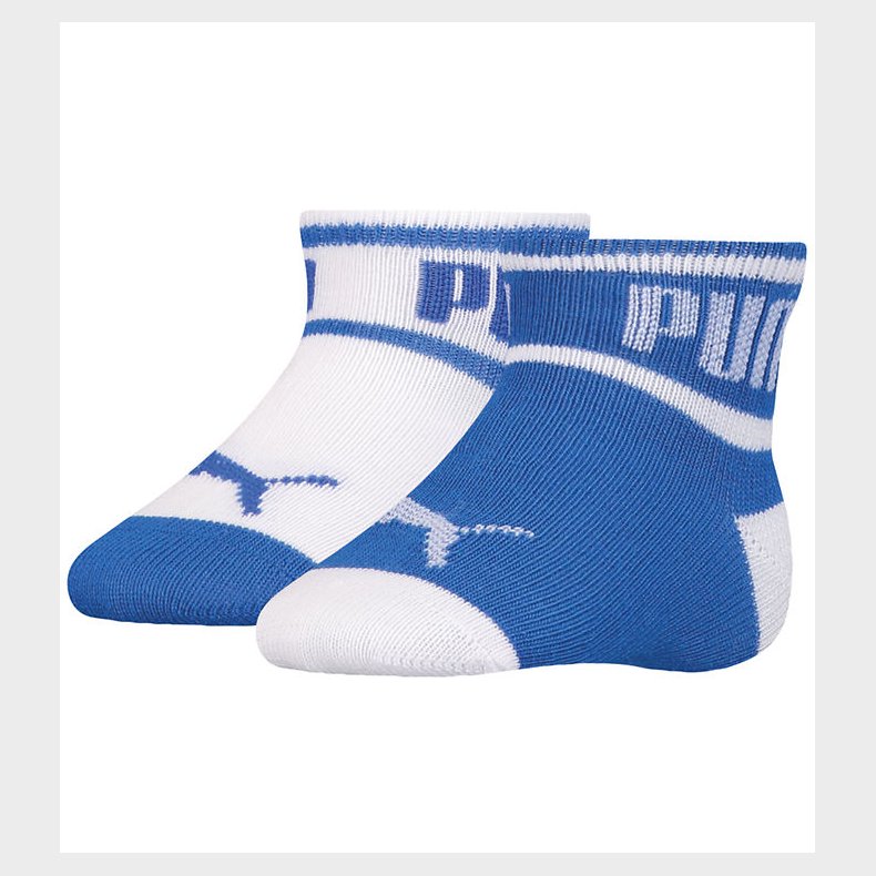 Puma Strmper - 2-pak - Wording - White/Blue