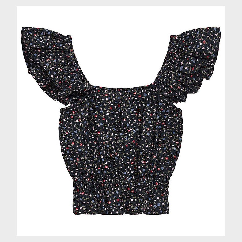 Designers Remix Top - Serena Flare - Navy/Mini Flower