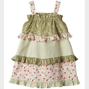 Wheat Kjole - Leah - Green Mix