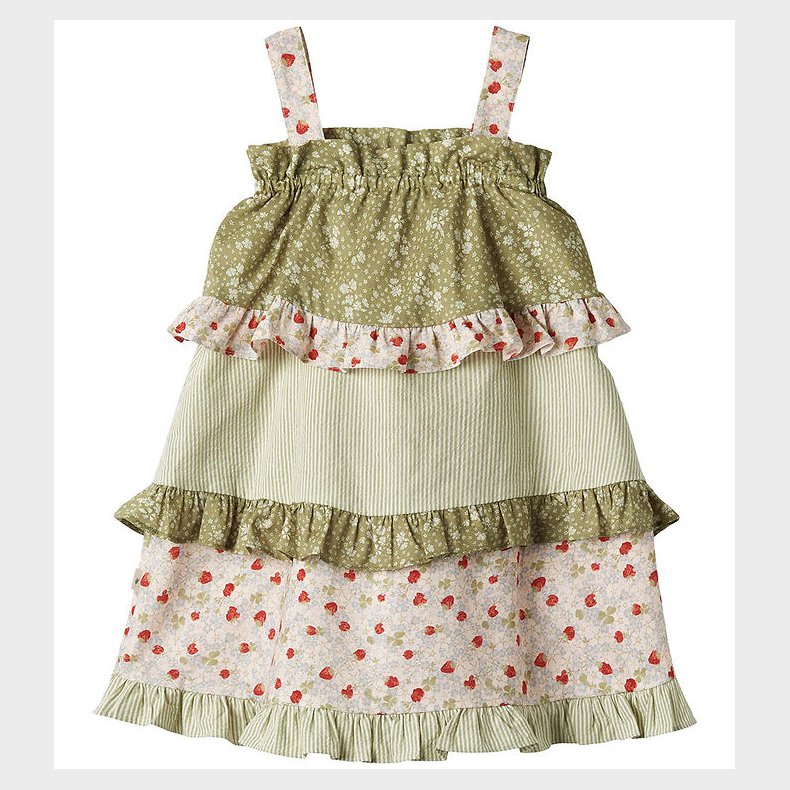 Wheat Kjole - Leah - Green Mix