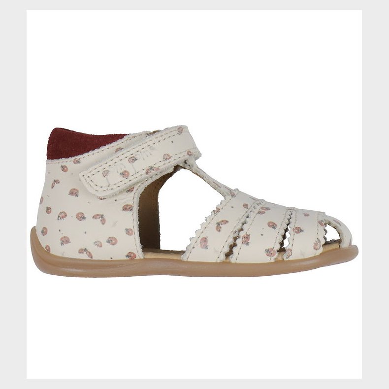 Pom Pom Sandaler - Starters Scallop Velcro - Ladybird