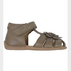 Pom Pom Sandaler - Starters Flower Velcro - Latte