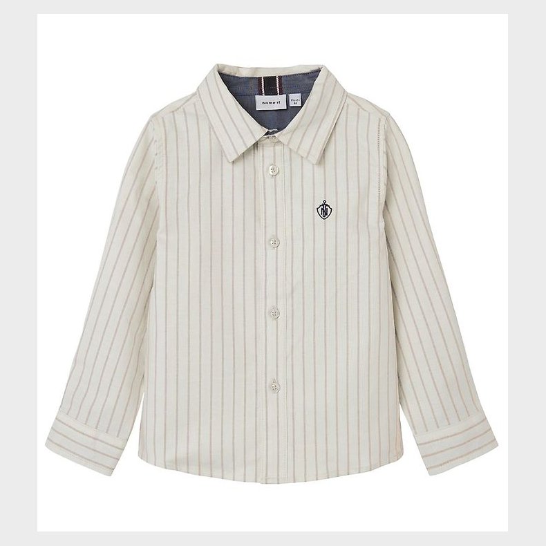 Name It Skjorte - NmmFekid - Humus/Stripe