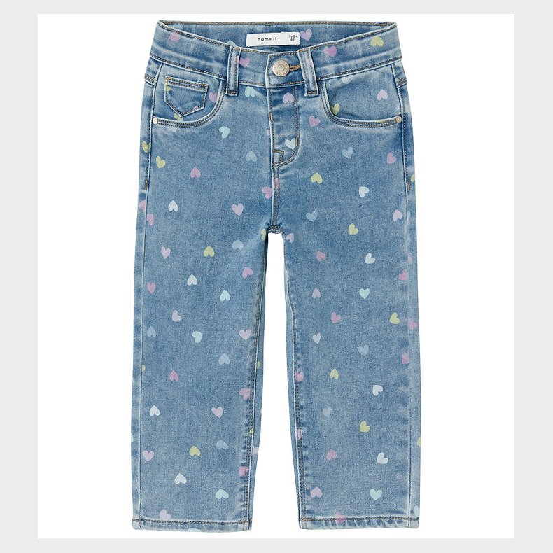 Name It Jeans - NmfBella - Medium Blue Denim/Hearts