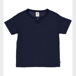 Msli T-shirt - Waffle - Night Blue