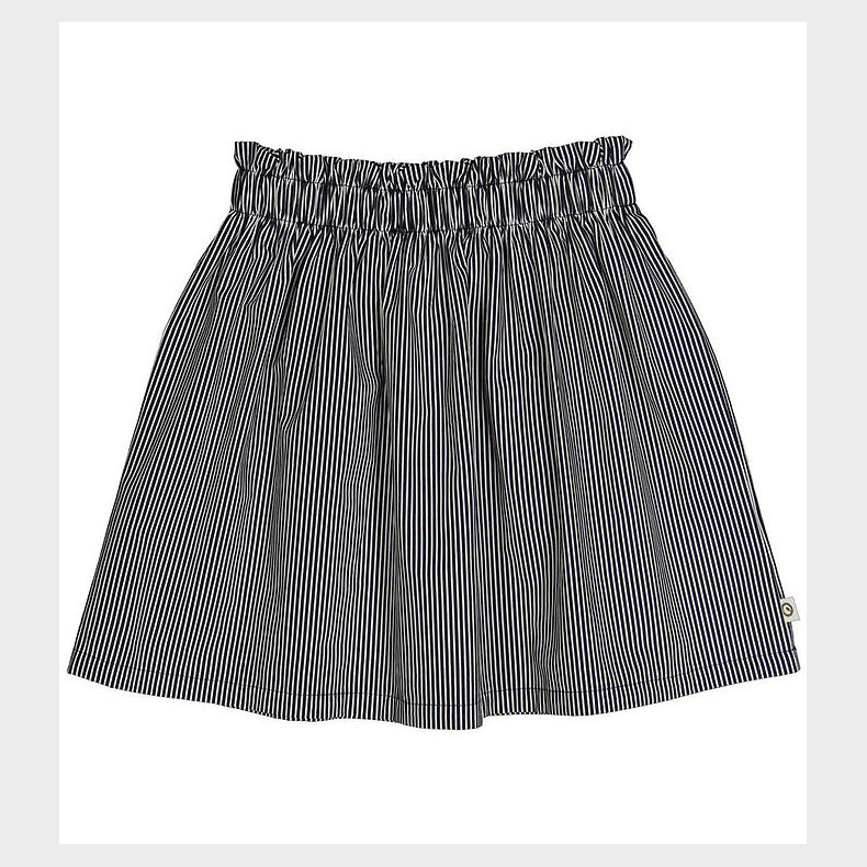 Msli Nederdel - Poplin Stripe - Balsam Cream/Night Blue