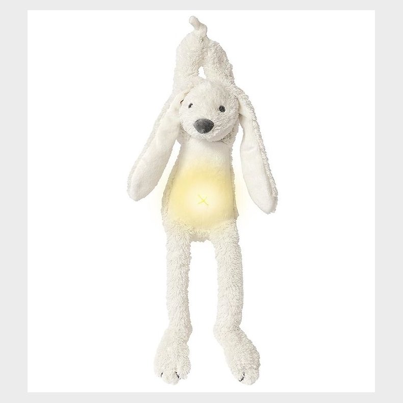 Happy Horse Bamse m. Natlys/Lyd - 34 cm - Kanin Richie - Hvid