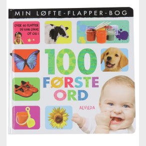 Alvilda Billedbog - Min Lfte-Flapper-Bog - 100 Frste Ord - Dan