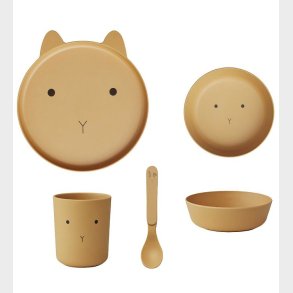 Liewood Spisest - Bioplast - 4 dele - Brody - Rabbit Yellow Mel