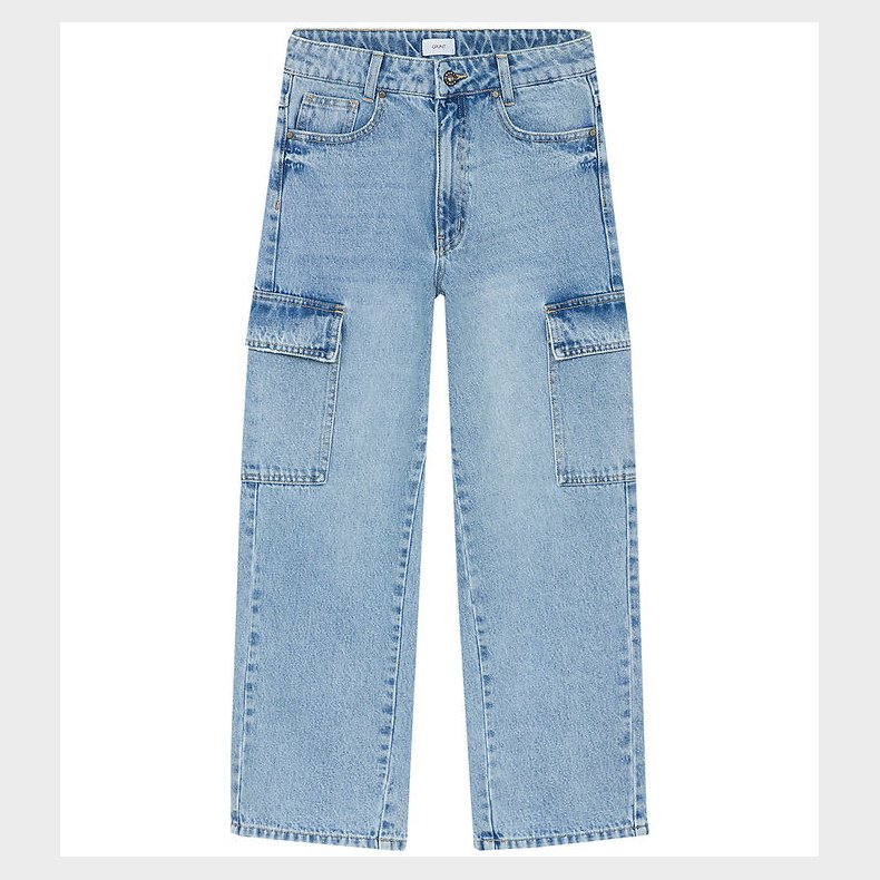 Grunt Jeans - Giant Cargo Dashing - Mid Blue