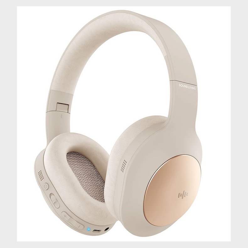 Soundliving H�retelefoner - Wave - Over-Ear - ANC - Beige