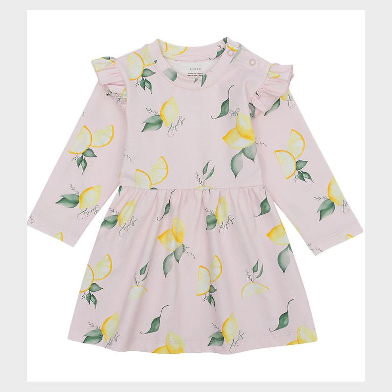 Livly Kjole - Yana - Lemons/Light Mauve