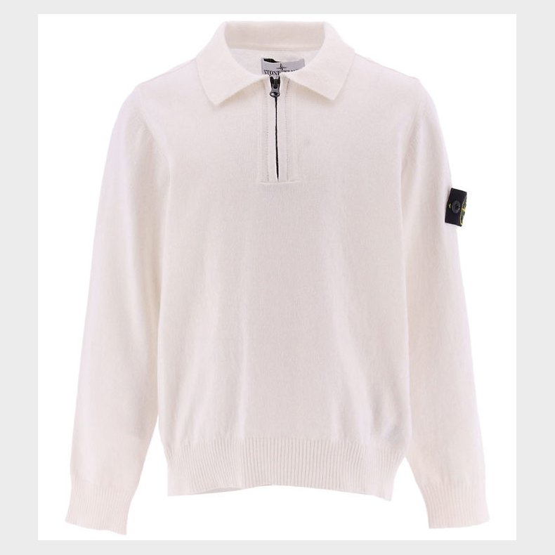 Stone Island Bluse m. Lynls - Strik - Hvid