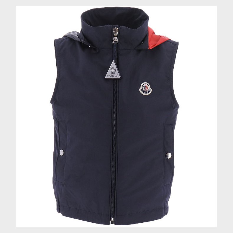Moncler Vest - Zene - M�rkebl� m. R�d/Hvid