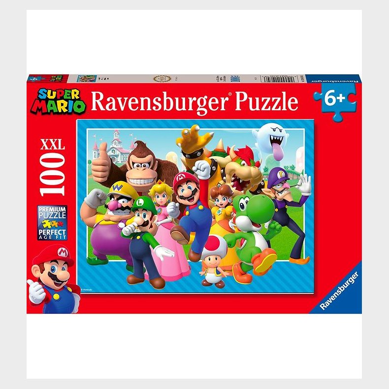 Ravensburger Puslespil - 100 Brikker - Super Mario