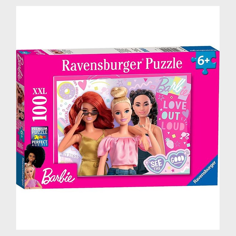 Ravensburger Puslespil - 100 Brikker - Barbie