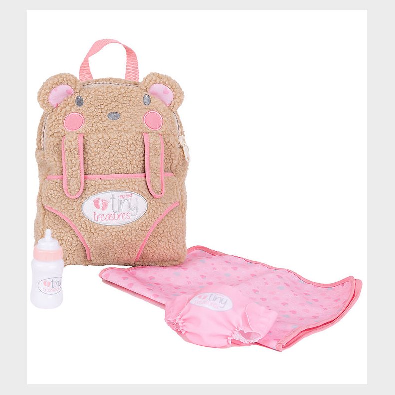 Tiny Treasures Rygs�k m. Tilbeh�r - Bear Hug Changing Bag