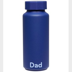 Design Letters Termoflaske - Dad - 500 ml - Midnight Blue