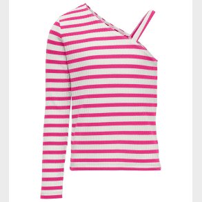 Kids Only Top - KogNella - Cloud Dancer/StripesRaspberry Rose