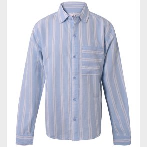 Hound Skjorte - Striped - Light Blue/White