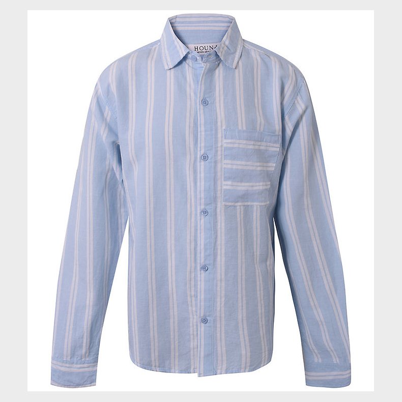 Hound Skjorte - Striped - Light Blue/White