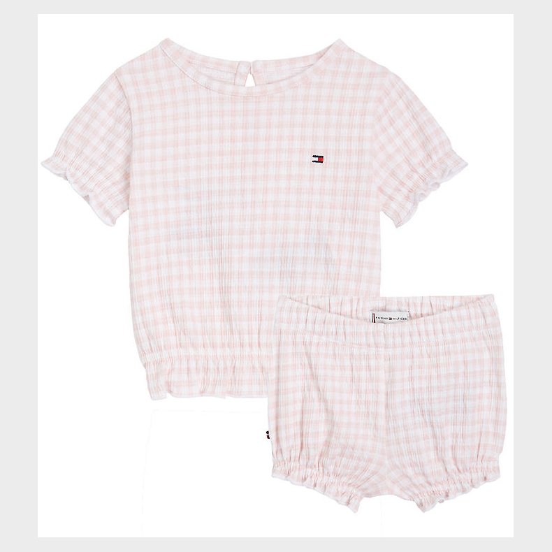 Tommy Hilfiger St - T-shirt/Bloomers - Ruffle Gingham - White/P