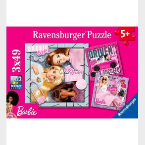 Ravensburger Puslespil - 3x49 Brikker - Barbie