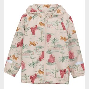 CeLaVi Softshelljakke - Brandied Apricot/Rosa m. Elefanter