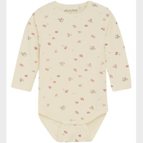 Minymo Body l/� - Viskose - Strawberry Ice m. Jordb�r