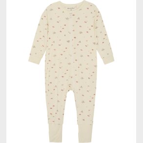 Minymo Natdragt - Viskose - Strawberry Ice m. Jordb�r