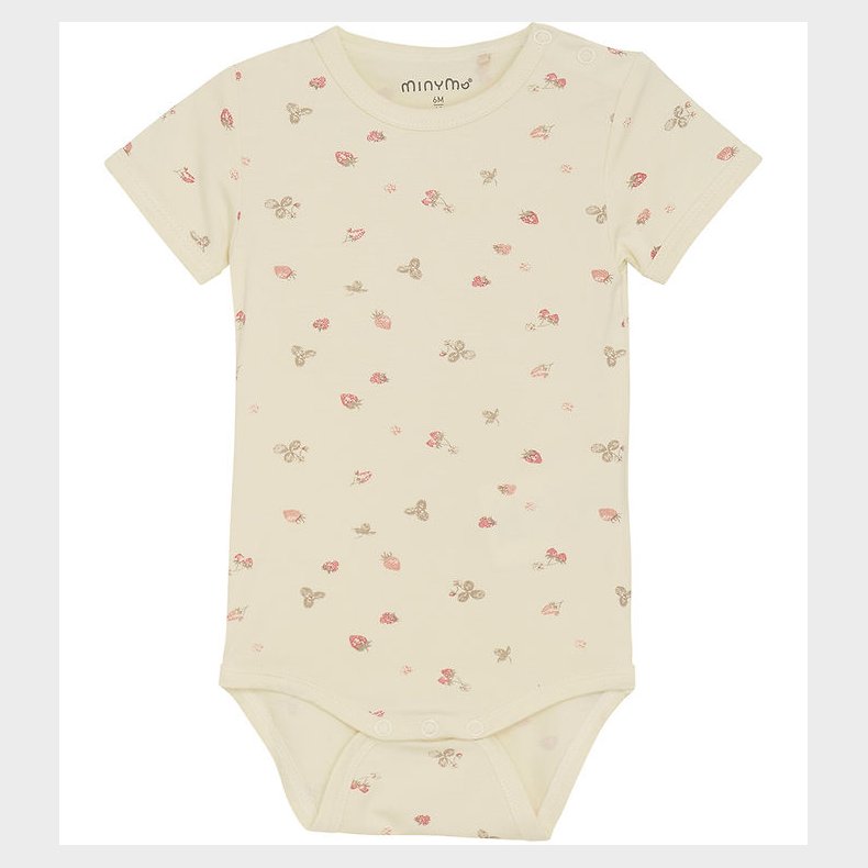 Minymo Body k/� - Viskose - Strawberry Ice m. Jordb�r