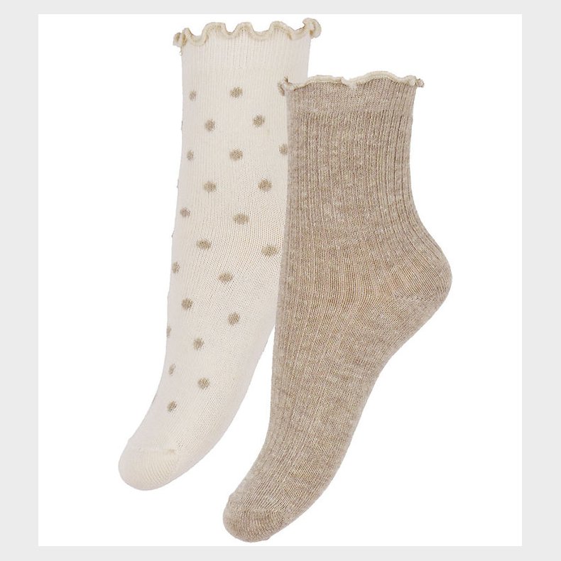 Minymo Str�mper - 2-pak - Simply Taupe