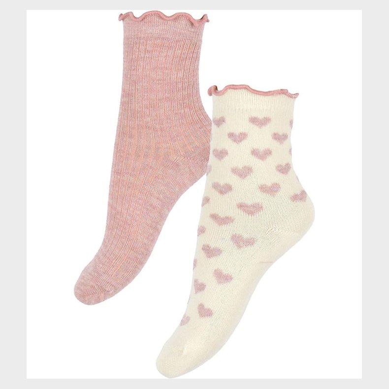 Minymo Str�mper - 2-pak - Light Rose
